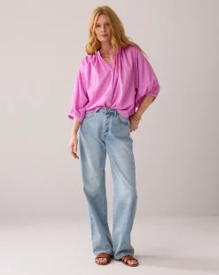 Airy wide-fit blouse