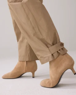 Barrel-fit trousers with puff effect