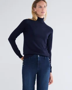 Basic polo neck jumper