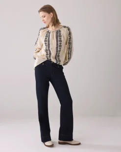 Bohemian top with embroidery