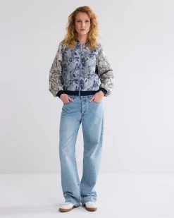 Bomber jacket jacquard