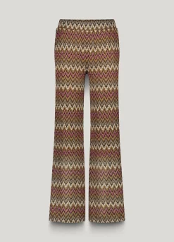 Flared trousers zigzag