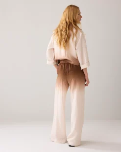 Flowy dip-dye trousers