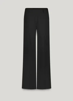 Long trousers with slit