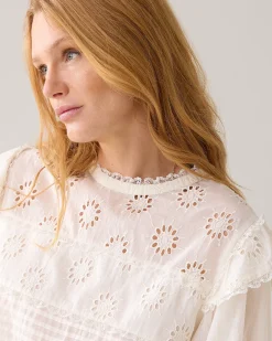 Loose fit denim short