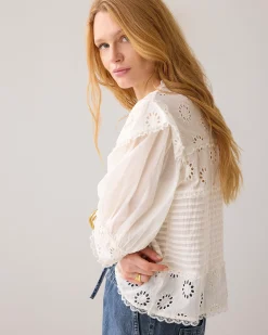 Loose fit denim short