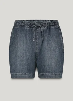 Loose fit denim short