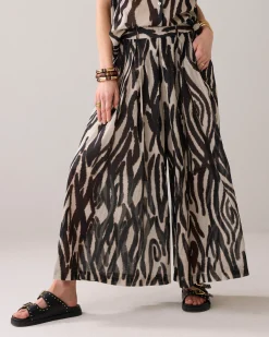 Palazzo print trousers