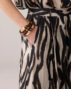 Palazzo print trousers