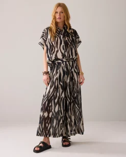 Palazzo print trousers