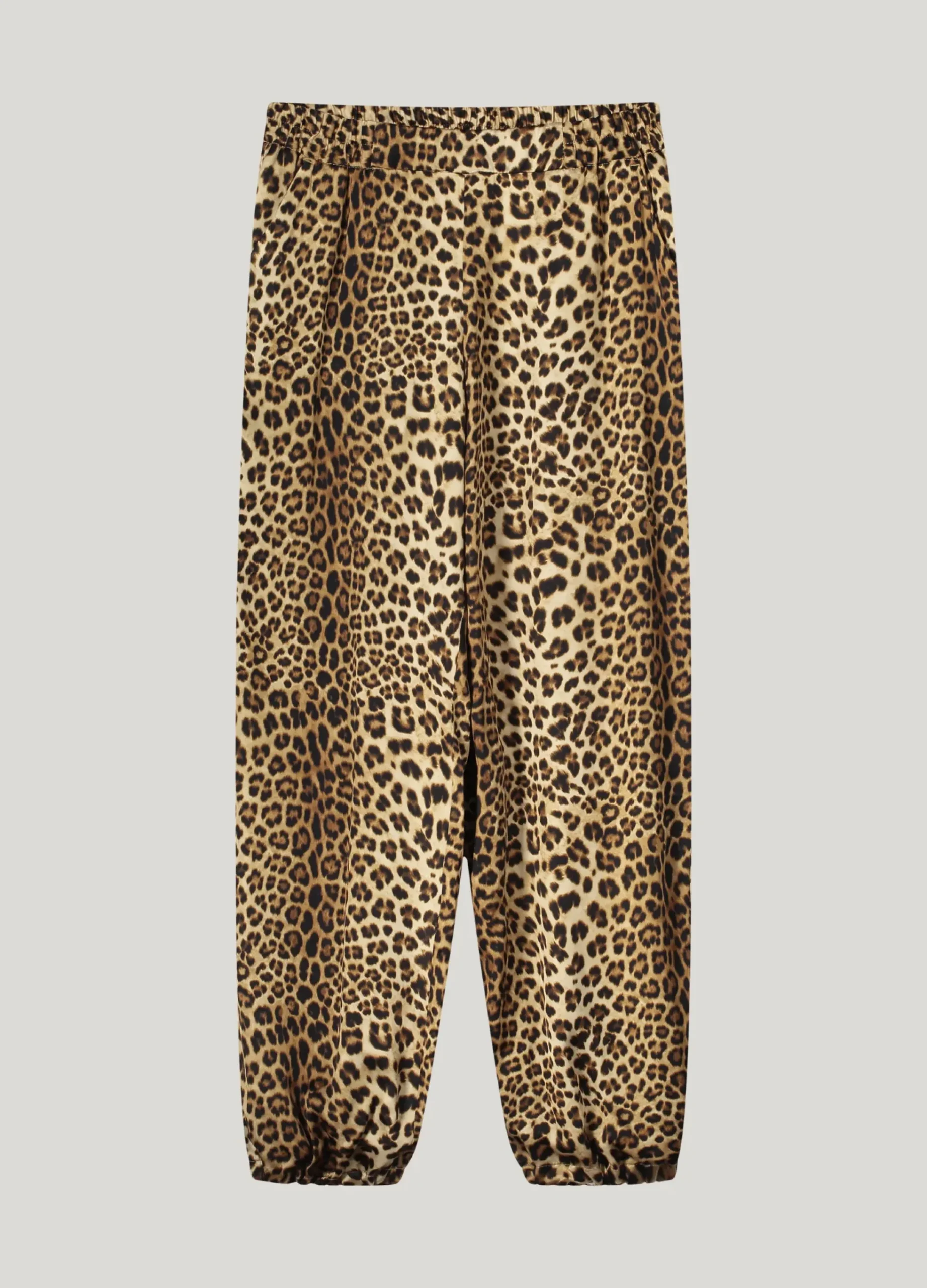 Puff trousers with panther print