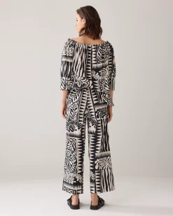 7/8th length two-tone trousers