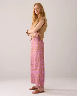 7/8th length two-tone trousers