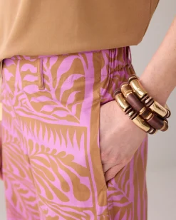 7/8th length two-tone trousers