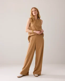 Trousers in tencel fabric